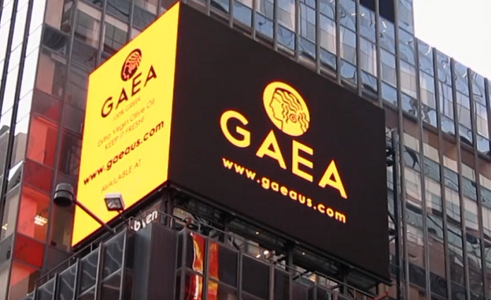 Το ελαιόλαδο της GAEA στην Times Square της Νέας Υόρκης (βίντεο) Το ελαιόλαδο της GAEA στην Times Square της Νέας Υόρκης (βίντεο)