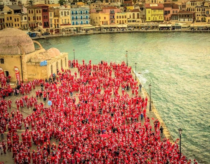 23 dekemvriou pragmatopoiithei santa run chania Στις 23 Δεκεμβρίου θα πραγματοποιηθεί το Santa Run Χανιά