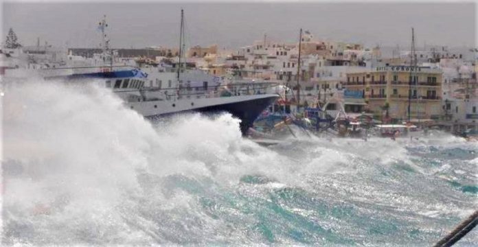 lasithi naxo thyellodeis anemoi eftasan 132 Σε Λασίθι και Νάξο οι θυελλώδεις άνεμοι έφτασαν τα 132 χιλ/ώρα