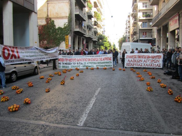 Συμμετοχή Ομοσπονδιών Πωλητών Λαϊκών Αγορών απεργιακές συγκεντρώσεις στις 3/12