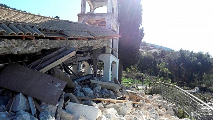 Στο ποσό των 2,8 εκατ. ευρώ ανέρχεται το ποσό πρώτης εκτίμησης για αποζημιώσεις από το σεισμό στην Λευκάδα, το 2015