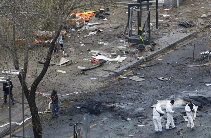 Στους 37 οι νεκροί από την επίθεση στην καρδιά της Άγκυρας Στους 37 οι νεκροί από την επίθεση στην καρδιά της Άγκυρας