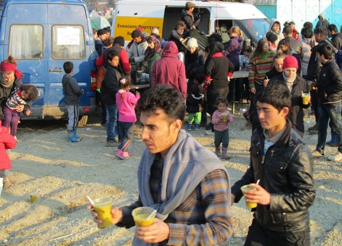 Θεσσαλονίκη:80 τόνοι τρόφιμα για τους πρόσφυγες από την Μπράγκα