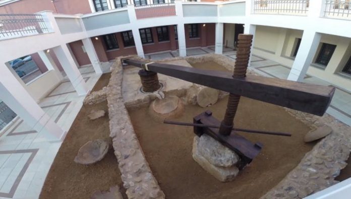 Στο Αρχαιολογικό Μουσείο Μυτιλήνης το αρχαίο ελαιουργείο