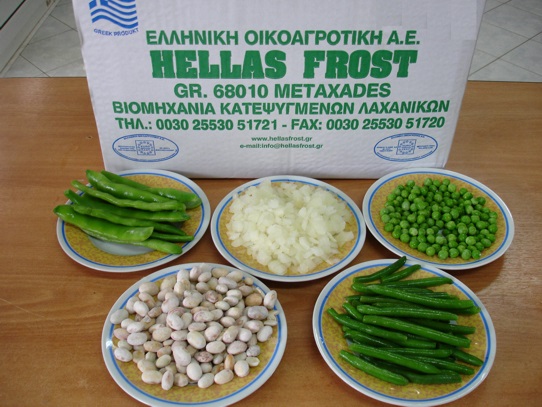 λαχανικά από την Hellas Frost με συμβολαιακή γεωργία