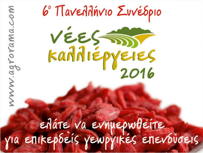 6ο Πανελλήνιο συνέδριο για νέες καλλιέργειες, προοπτικές & δυνατότητες