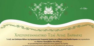 Χριστουγεννιάτικο τσάι για καλό σκοπό θα σερβίρει ο Σύλλογος Φίλων της ΑΓΣ