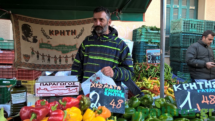 Κωνσταντίνος Κονιωτάκης, μέλος του Σωματίου Παραγωγών Δ’ Λαϊκής Αγοράς Αθηνών