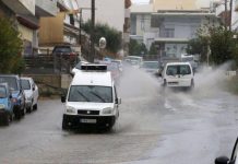 Προβλήματα από τις ισχυρές βροχοπτώσεις στα Χανιά