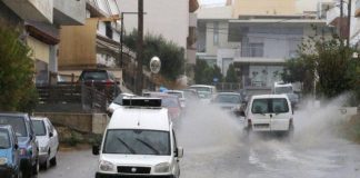 Προβλήματα από τις ισχυρές βροχοπτώσεις στα Χανιά