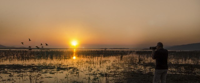 Υδάτινες διαδρομές στη Λίμνη Κάρλα μέσα από τα καρέ του Τάκη Τλούπα και του Βαγγέλη Ξένου