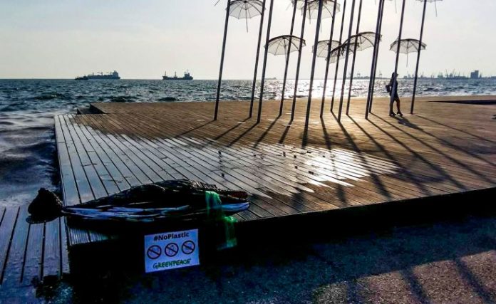 Ένα δελφίνι από… πλαστικά «ξέβρασε» η θάλασσα στη Θεσσαλονίκη