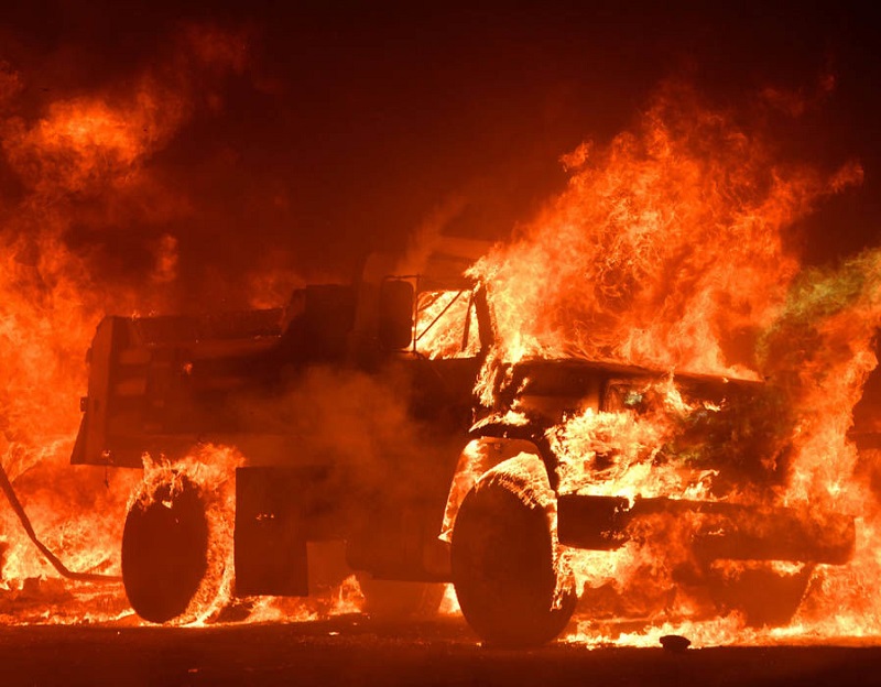 Στάχτη μεγάλα οινοποιεία από τις φονικές πυρκαγιές στην Καλιφόρνια (Φωτό)