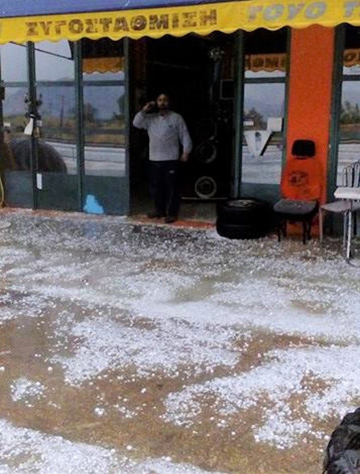 Μεγάλη ζημιά προκάλεσε στους παραγωγούς το χαλάζι στην Αργολίδα