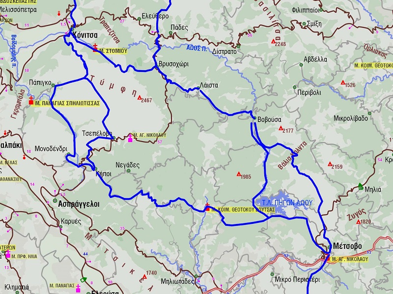 Το μεγαλύτερο μονοπάτι της Ελλάδας έχει μήκος 370 χλμ και βρίσκεται στην Ήπειρο