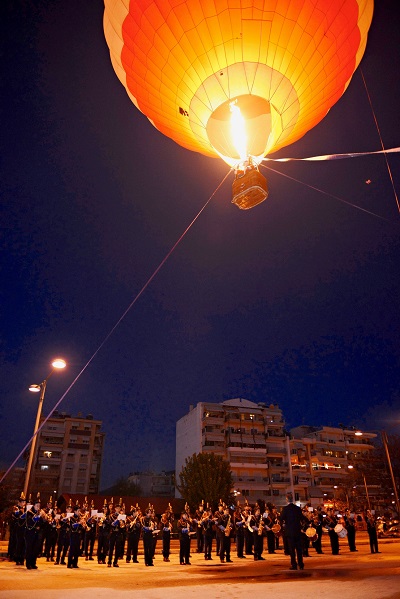 Με Αερόστατο έφτασε ο Άη Βασίλης στην Ονειρούπολη Δράμας