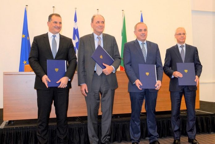 Υπογραφή Μνημονίου Συναντίληψης μεταξύ Ελλάδας, Κύπρου, Ισραήλ και Ιταλίας για τον East Med