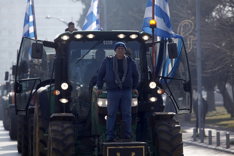 Τρακτέρ κατέκλυσαν το κέντρο της Θεσσαλονίκης (Βίντεο)