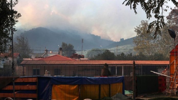 Ανεξέλεγκτη μαίνεται η πυρκαγιά στη Σιθωνία Χαλκιδικής