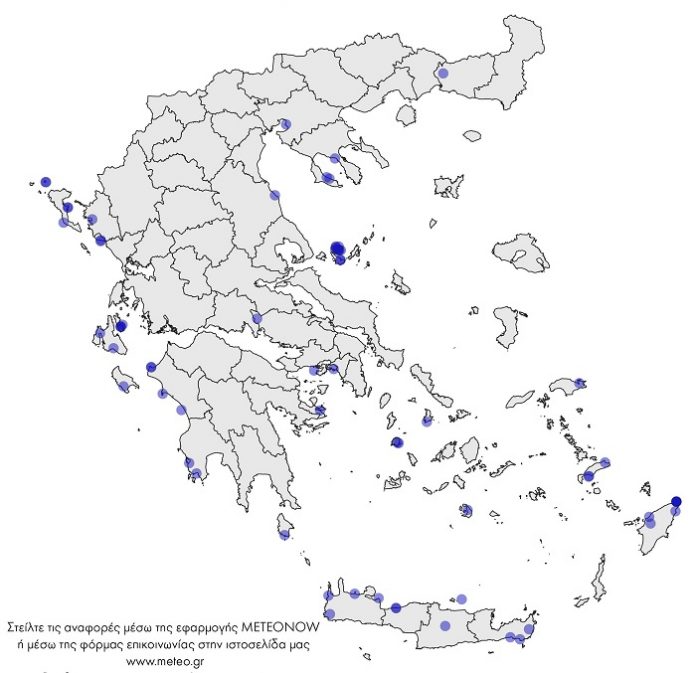 Το Εθνικό Αστεροσκοπείο κατέγραψε 107 ανεμοστρόβιλους και υδροσίφωνες στην Ελλάδα το 2018