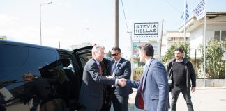 Επίσκεψη του πρέσβη των ΗΠΑ Geoffrey Pyatt, στο Συνεταιρισμό Στέβιας στην Λαμία