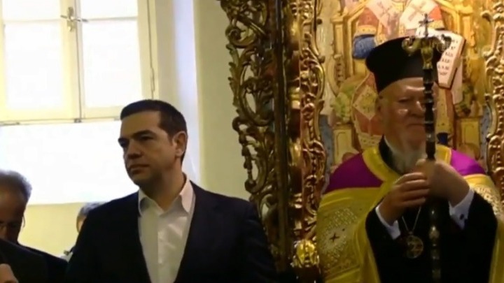 Ιστορική επίσκεψη του Αλέξη Τσίπρα στη Θεολογική Σχολή της Χάλκης