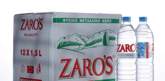 Ενίσχυση μεριδίου στην εσωτερική αγορά και αύξηση εξαγωγών για το φυσικό μεταλλικό νερό ZARO’S