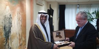 Συνάντηση του Γιάννη Δραγασάκη με τον Υπουργό Οικονομικών του Κουβέιτ