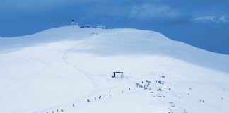Διακοπή κυκλοφορίας προς το χιονοδρομικό κέντρο Βόρας λόγω χιονόπτωσης και ισχυρών ανέμων