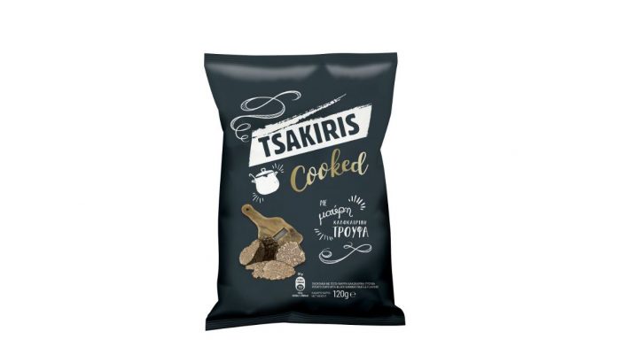 TSAKIRIS Cooked Chips με μαύρη καλοκαιρινή τρούφα και TSAKIRIS Chips ΚαταγωΓής