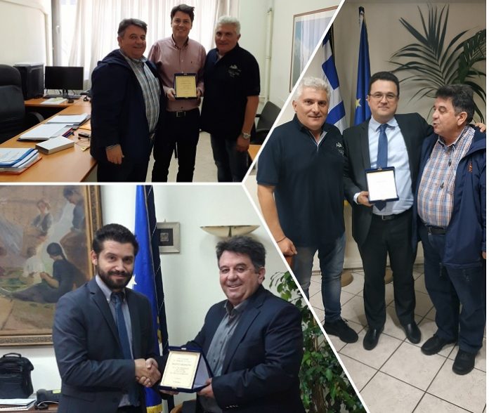 Απονομή τιμητικής πλακέτας σε γεωτεχνικούς από την ΠΟΓΕΔΥ Απονομή τιμητικής πλακέτας σε γεωτεχνικούς από την ΠΟΓΕΔΥ
