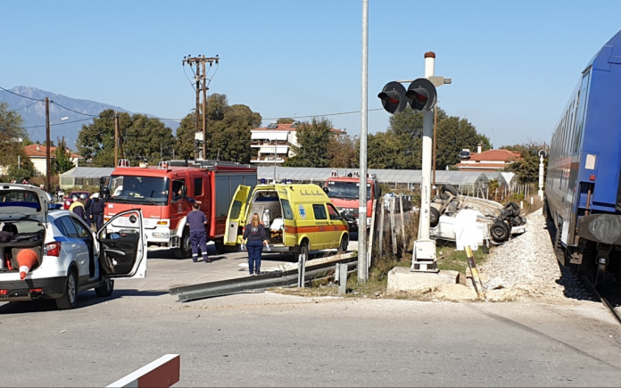 Τραυματισμός οδηγού αυτοκινήτου που παρέσυρε αμαξοστοιχία στο Κιλελέρ Τραυματισμός οδηγού αυτοκινήτου που παρέσυρε αμαξοστοιχία στο Κιλελέρ