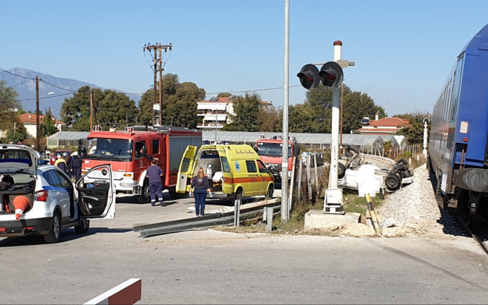 Τραυματισμός οδηγού αυτοκινήτου που παρέσυρε αμαξοστοιχία στο Κιλελέρ