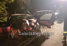 Διπλό τροχαίο από αγριογούρουνο στη Στυλίδα - Εγκλωβίστηκε οδηγός στις λαμαρίνες