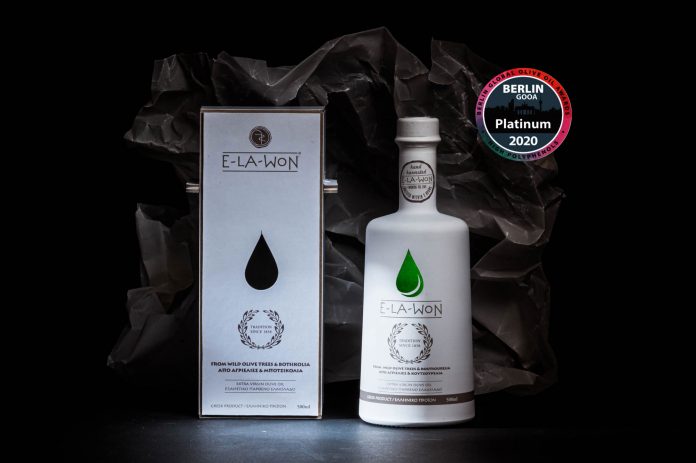 H E-LA-WON στα elite olive oils του κόσμου με Platinum Award H E-LA-WON στα elite olive oils του κόσμου με Platinum Award