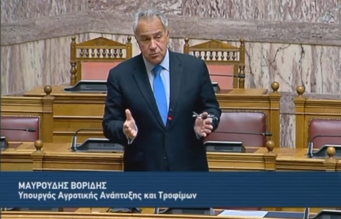 Μ. Βορίδης - Βουλή: «Στήριξη του πρωτογενούς τομέα λόγω πανδημίας με 363 εκατ. ευρώ μέχρι τώρα» (βίντεο)