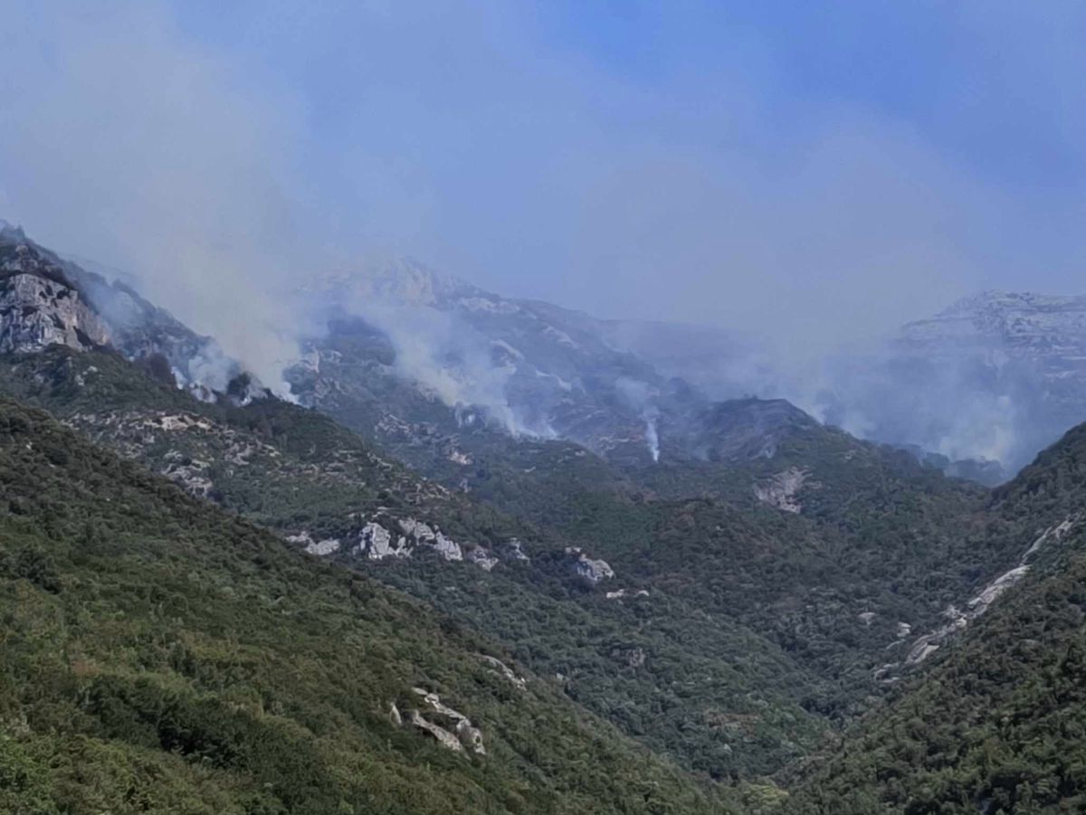 Πέντε μέρες καίγεται το Παγγαίο Όρος στην Καβάλα Πέντε μέρες καίγεται το Παγγαίο Όρος στην Καβάλα