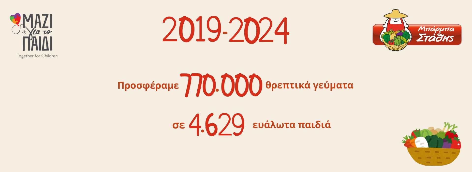 Το «Μαζί για το Παιδί» σε συνεργασία με την Μπάρμπα Στάθης στηρίζουν ευάλωτα παιδιά Το «Μαζί για το Παιδί» σε συνεργασία με την Μπάρμπα Στάθης στηρίζουν ευάλωτα παιδιά