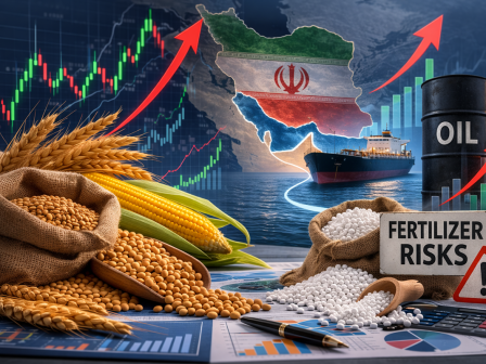 Ανησυχία στις αγορές μετά τη σύρραξη στη Μ. Ανατολή: Άνοδος στις τιμές σιτηρών, κίνδυνοι για λιπάσματα